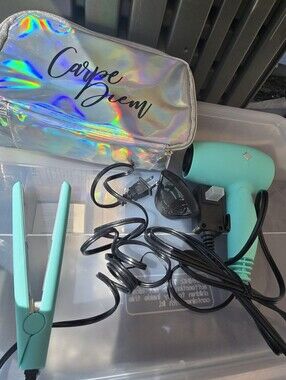 Travel Hair Dryer & Flat Iron Set,  Carpe Diem Bag